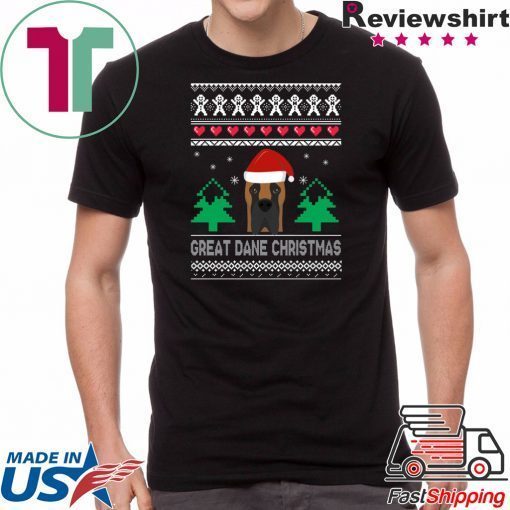 Great Dane Christmas ugly T-Shirt