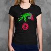 Grinch Hand holding LV Ornament shirt