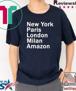 HEIDI KLUM – NEW YORK PARIS LONDON MILAN AMAZON BLACK SHIRT Limited Edition