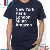 HEIDI KLUM – NEW YORK PARIS LONDON MILAN AMAZON BLACK T-SHIRT