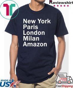 HEIDI KLUM – NEW YORK PARIS LONDON MILAN AMAZON BLACK T-SHIRT