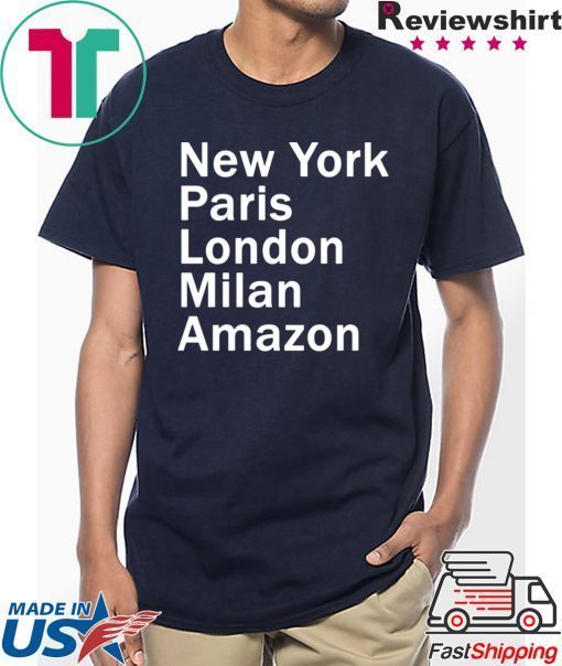 HEIDI KLUM – NEW YORK PARIS LONDON MILAN AMAZON BLACK T-SHIRT