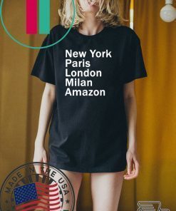 HEIDI KLUM – NEW YORK PARIS LONDON MILAN AMAZON BLACK T-SHIRT