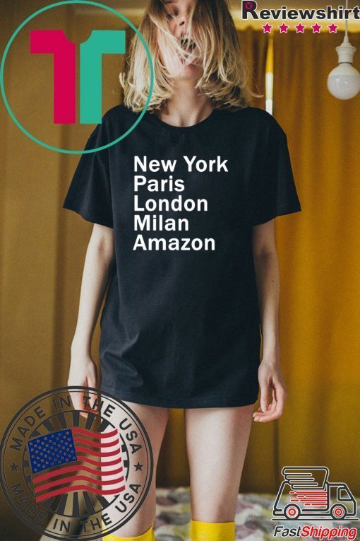 HEIDI KLUM – NEW YORK PARIS LONDON MILAN AMAZON BLACK T-SHIRT