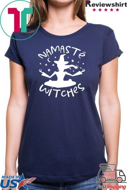 Halloween Namaste Witches Tee Shirt