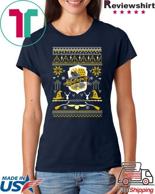 Harry Potter Hufflepuff Ugly Christmas Tee Shirt