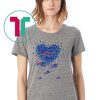 Heart butterfly love buffalo bills shirt