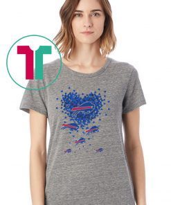 Heart butterfly love buffalo bills shirt