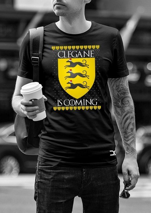 House Clegane Game of thrones Christmas Santa Is Coming T-Shirt