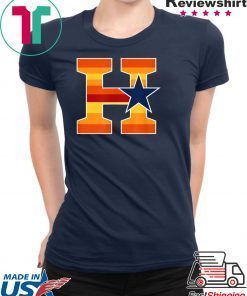 Houston Baseball H Vintage H-Town Crush City Texas Gift T-Shirt