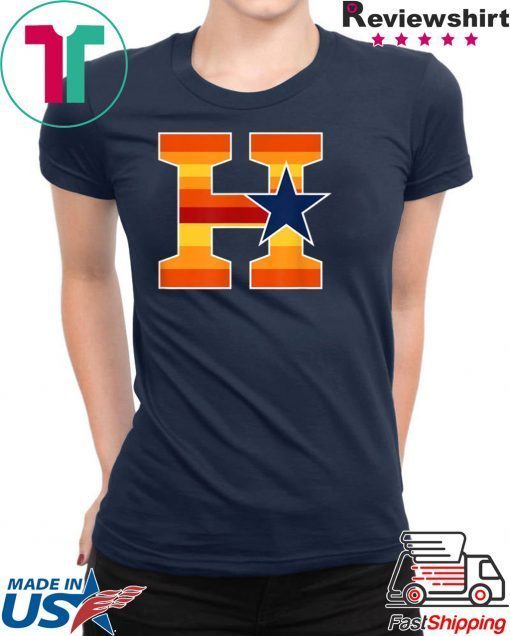 Houston Baseball H Vintage H-Town Crush City Texas Gift T-Shirt