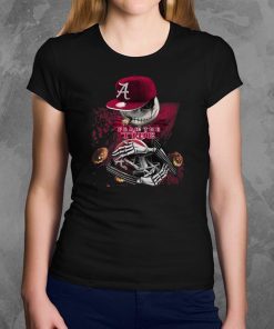 Jack skellington smoking fear the alabama crimson tide shirt