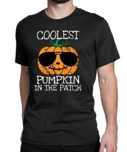 Kids Coolest Pumpkin In The Patch Halloween Costume Boys Gift T-Shirt