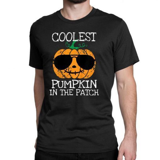 Kids Coolest Pumpkin In The Patch Halloween Costume Boys Gift T-Shirt