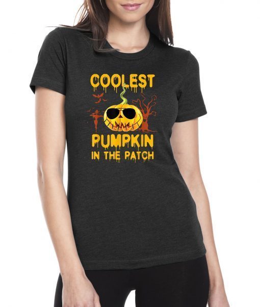 Kids Coolest Pumpkin In The Patch Halloween Costume Shirt T-Shirt