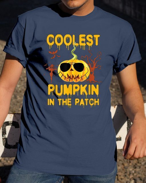 Kids Coolest Pumpkin In The Patch Halloween Costume Shirt T-Shirt