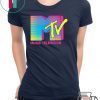 MTV Logo Fluorescent Colors Graphic gift T-Shirts