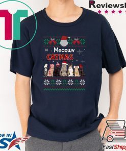Meaowv Catmas Cat Ugly Christmas T-Shirt