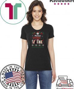 Meaowv Catmas Cat Ugly Christmas T-Shirt
