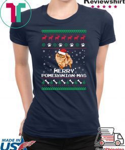 Merry Pomeranian Mas Christmas T-Shirt
