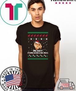 Merry Pomeranian Mas Christmas T-Shirt