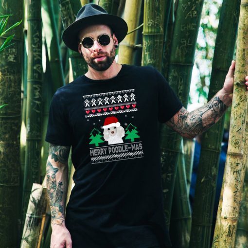 Merry Poodle Mas Christmas T-Shirt