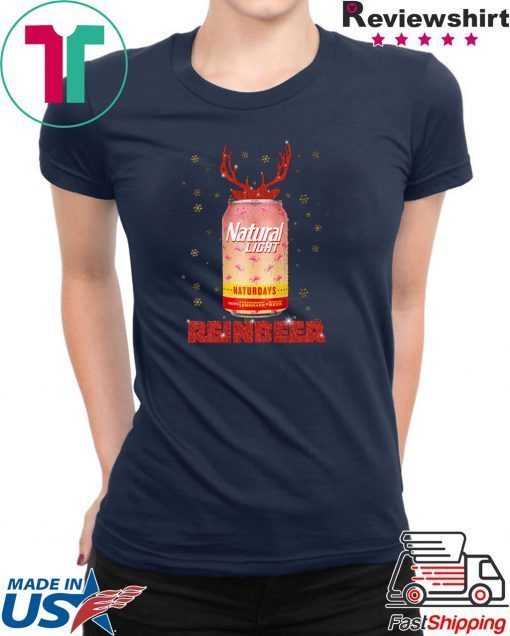 Natural Light ReinBeer Strawberry Lemonade Naturdays Christmas T-Shirt