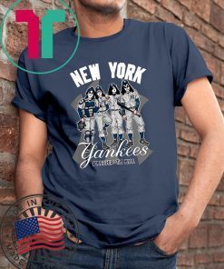 New york yankees dressed to kill kiss rock band shirt