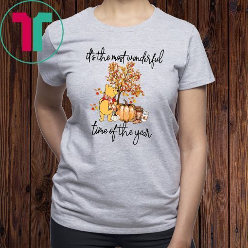 Pooh pumpkin it's the most wonderful time of the year Shirt