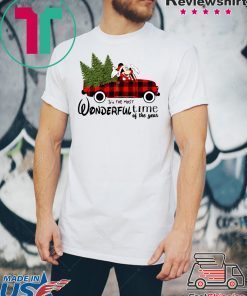 Red Car Mickey Christmas It’s The Most Wonderful Time Of The Year T-Shirt