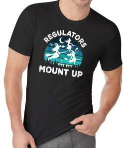 Regulators Mount Up Funny Halloween Flying Witches T-Shirt