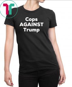 Retired St. Paul police officer Lucia Wroblewski had a small order of Cops AGAINST Trump T-shirts