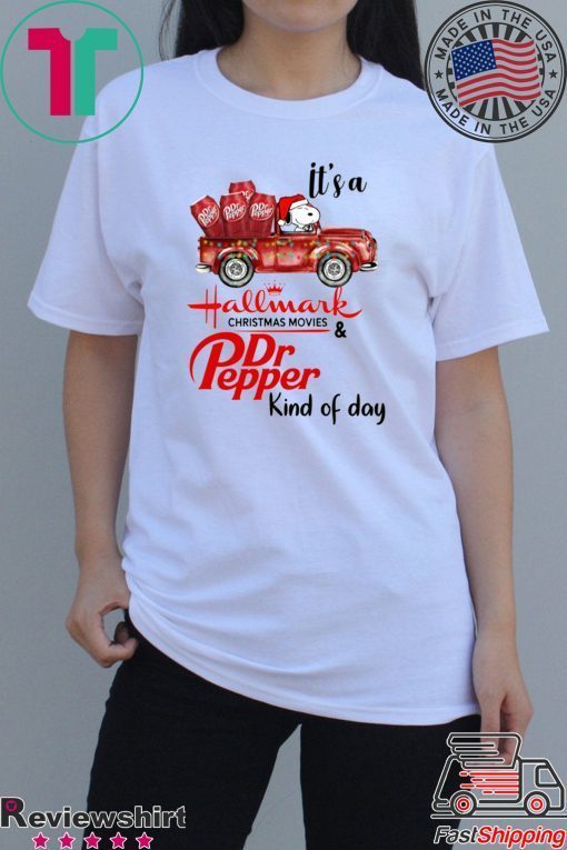 SNOOPY IT’S A HALLMARK CHRISTMAS MOVIES AND DR PEPPER KIND OF DAY T-Shirt