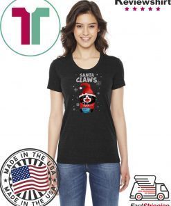 Santa Claws Black Cat Ugly Christmas T-Shirt