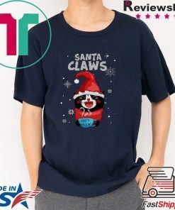 Santa Claws Black Cat Ugly Christmas T-Shirt