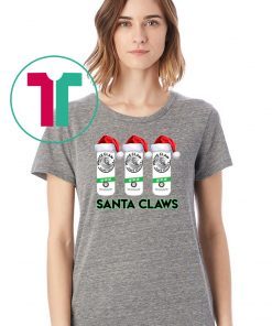 Santa Claws White Claw Christmas Shirt