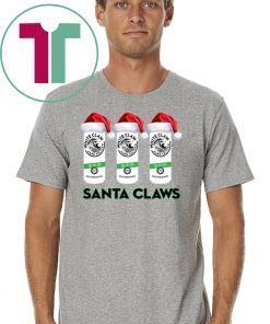 Santa Claws White Claw Christmas Tee Shirt