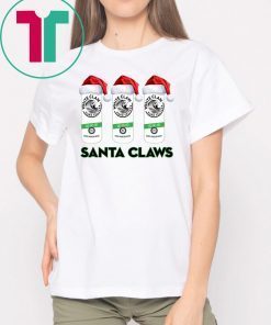 Santa Claws White Claw Christmas Tee Shirt