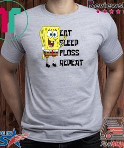Spongebob Eat Sleep Float Repeat Tee Shirt