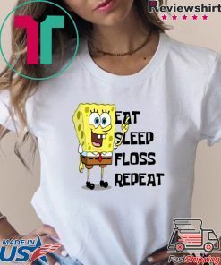 Spongebob Eat Sleep Float Repeat Tee Shirt