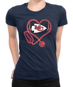 Stethoscope kansas city chiefs nfl shirt