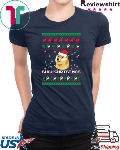 Such Christmas Doge ugly T-Shirt