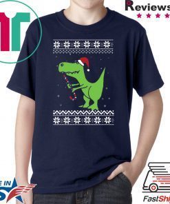 T-rex Santa Christmas T-Shirt