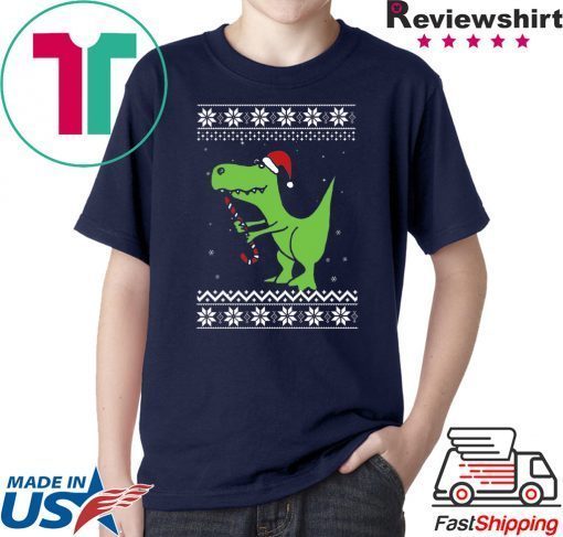 T-rex Santa Christmas T-Shirt