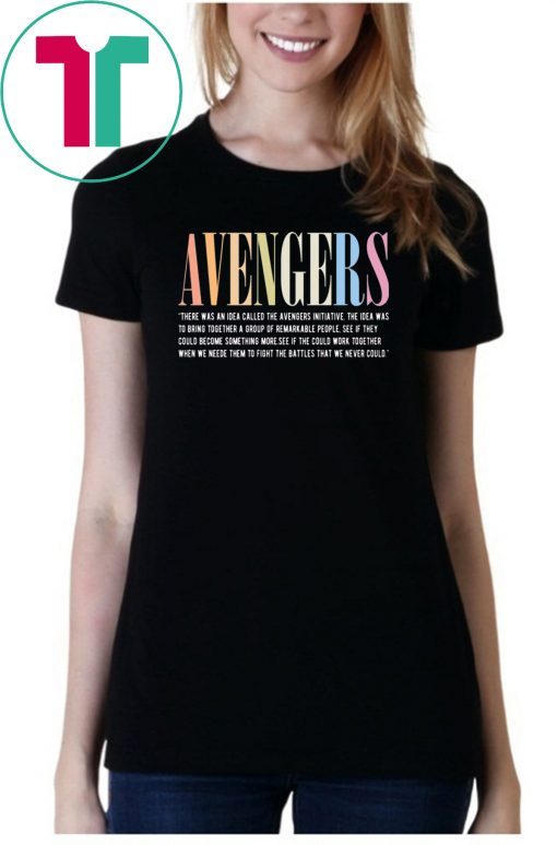 There was an idea called the Avengers initiative shirt