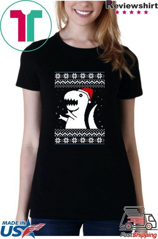 Trex Santa Dino Christmas T-Shirt