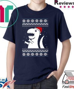 Trex Santa Dino Christmas T-Shirt