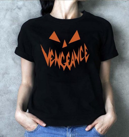 Vengeance Vengeance Pumpkin Face Halloween Shirt