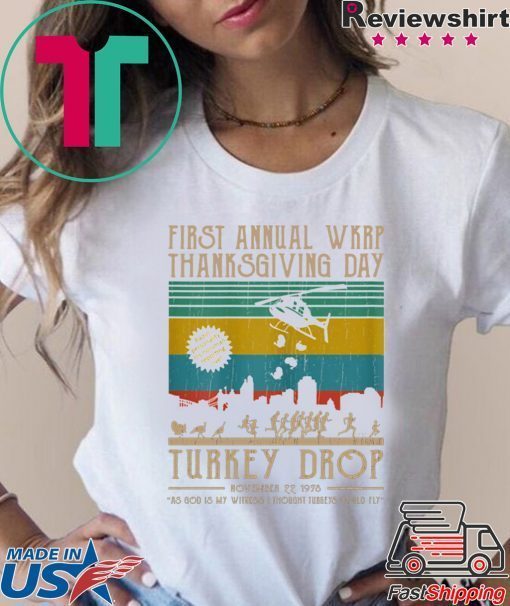 Wkrp-Turkey-Drop Thanksgiving Funny Gift T-Shirt