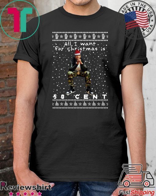 50 Cent Rapper Ugly Christmas T-Shirt